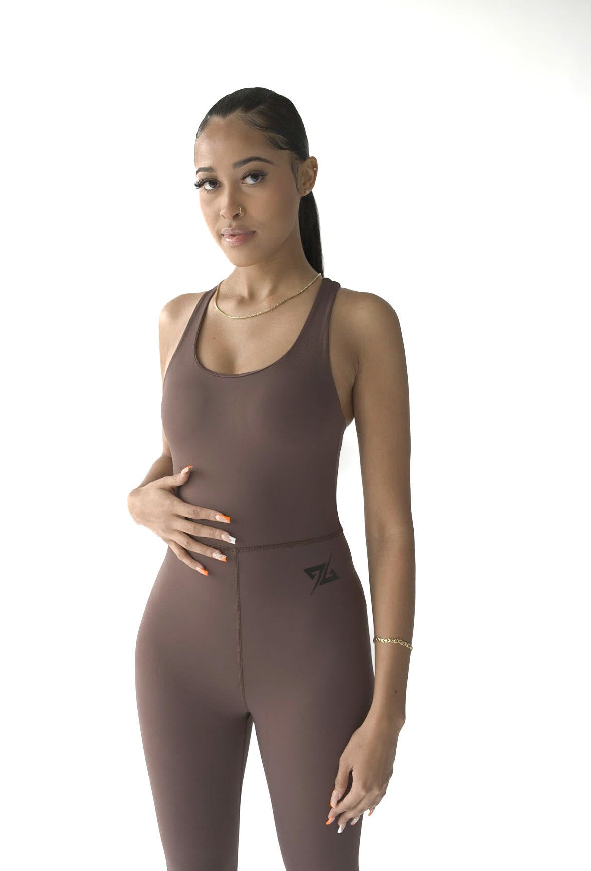 Coffee Brown Cross-back