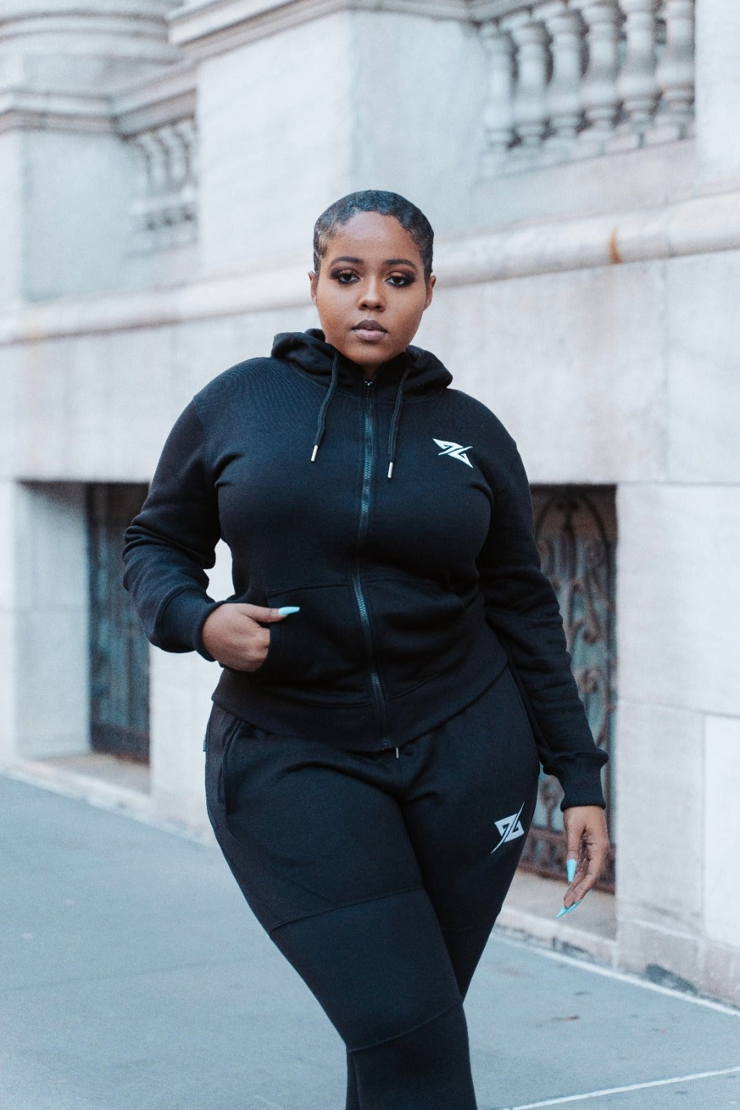 Women's Black Fleece Hoodie