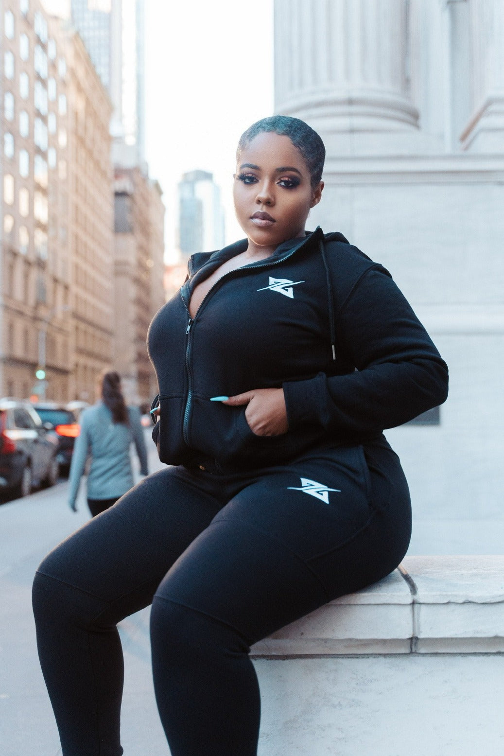 Women's Black Fleece Hoodie