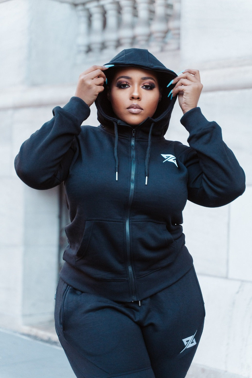 Women's Black Fleece Hoodie