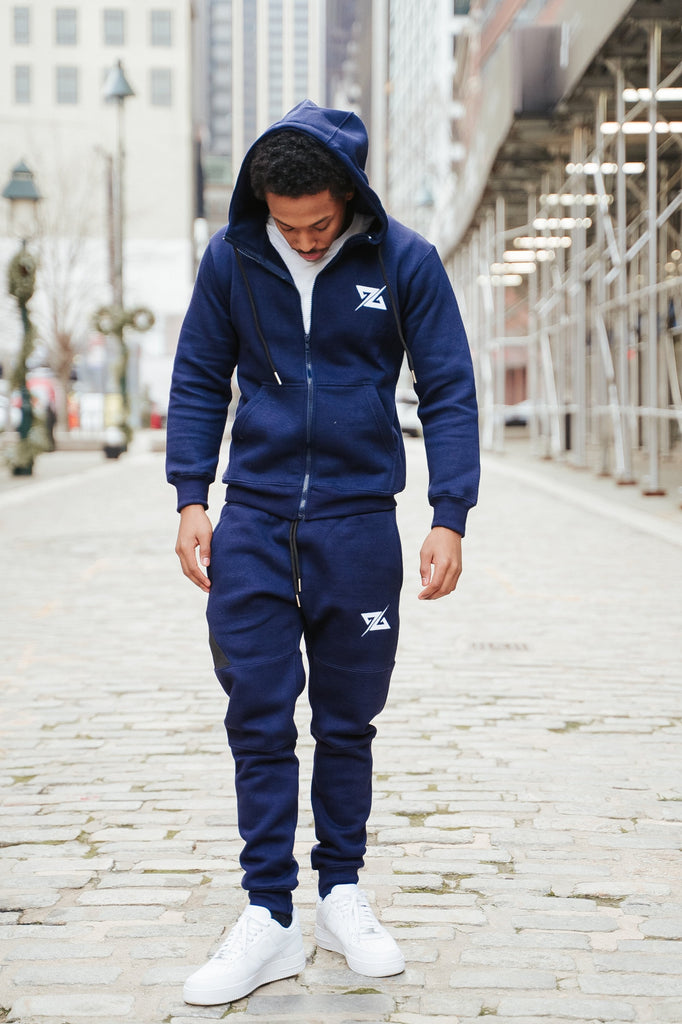 Navy Blue Fleece Joggers – Strong Szn